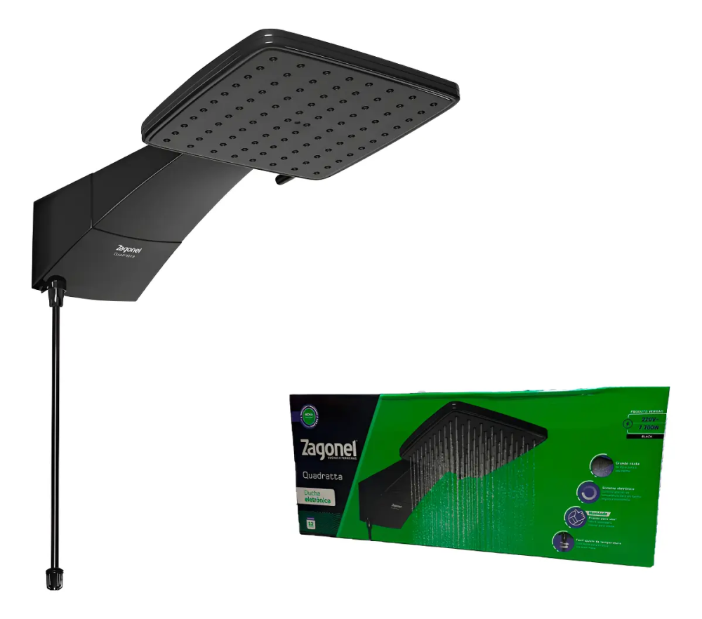Ducha Eletrônica Zagonel Quadratta 220V 7700W
