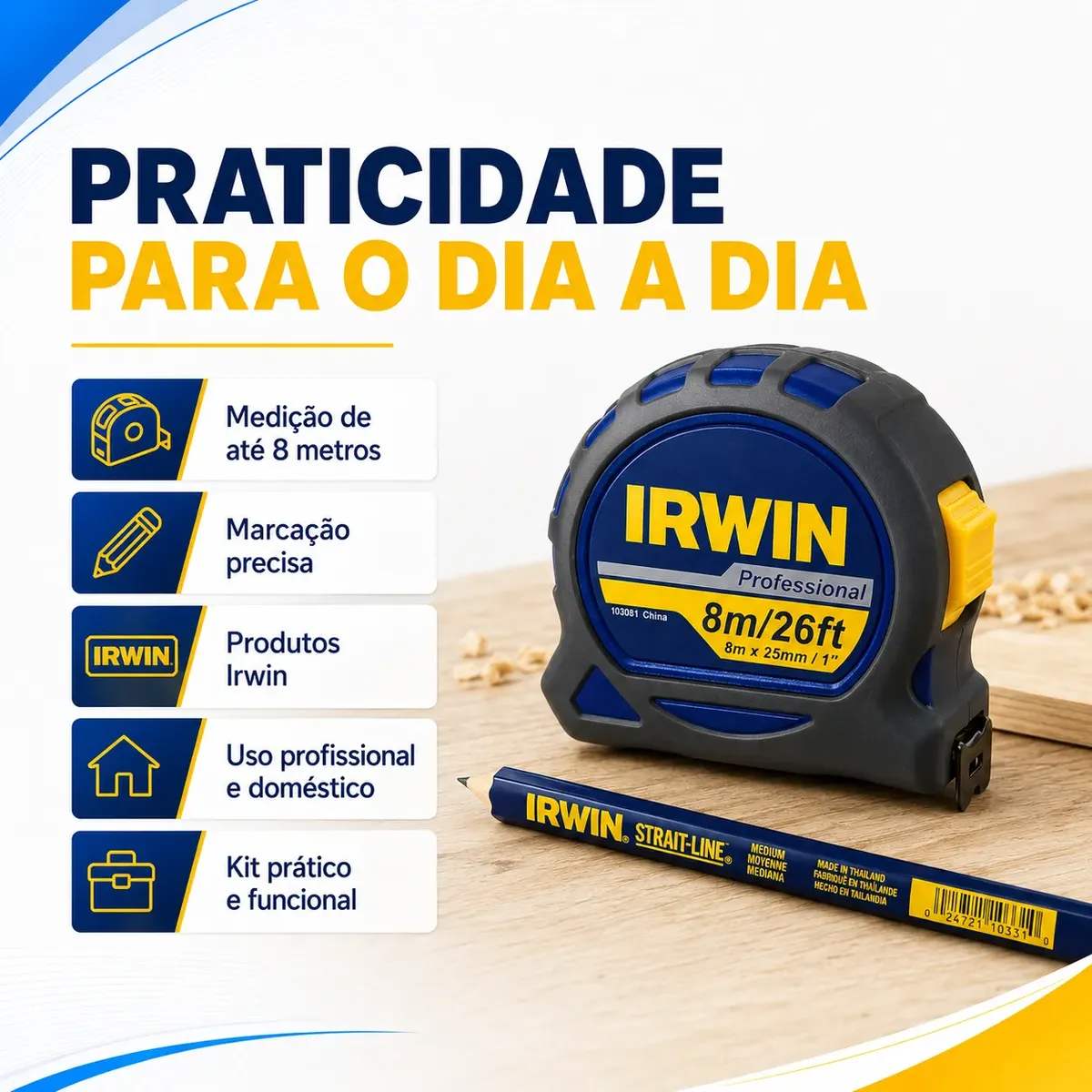Trena IRWIN VISE-GRIP 8m/26ft
