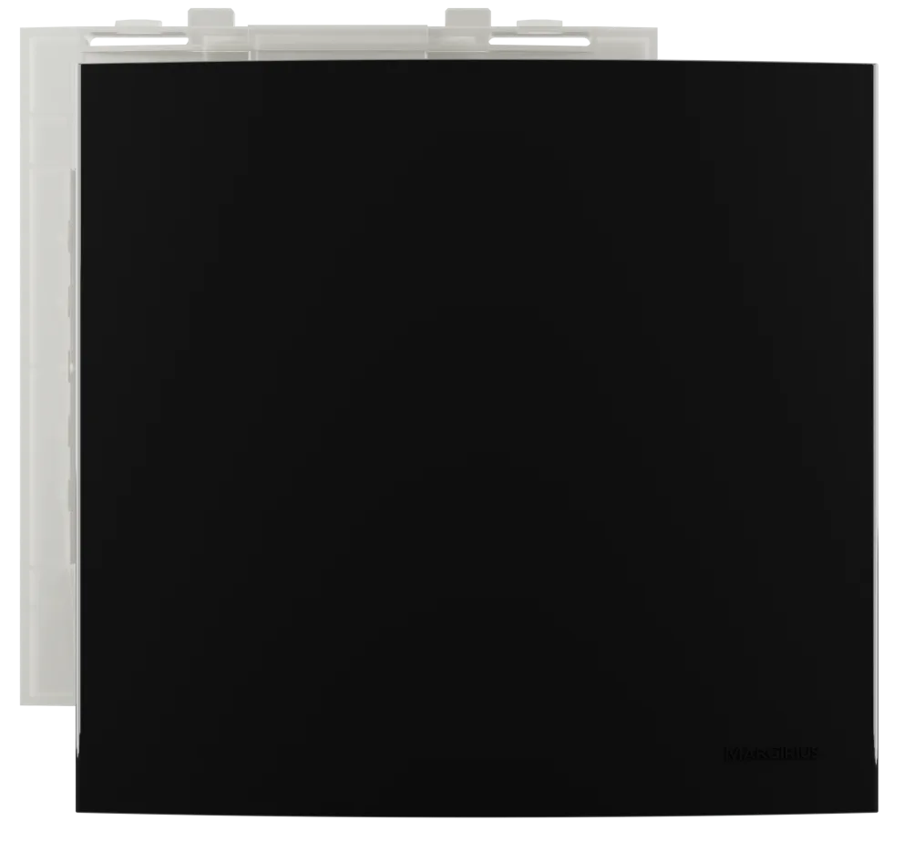 Placa cega + suporte 4x4" - Sleek Ebony