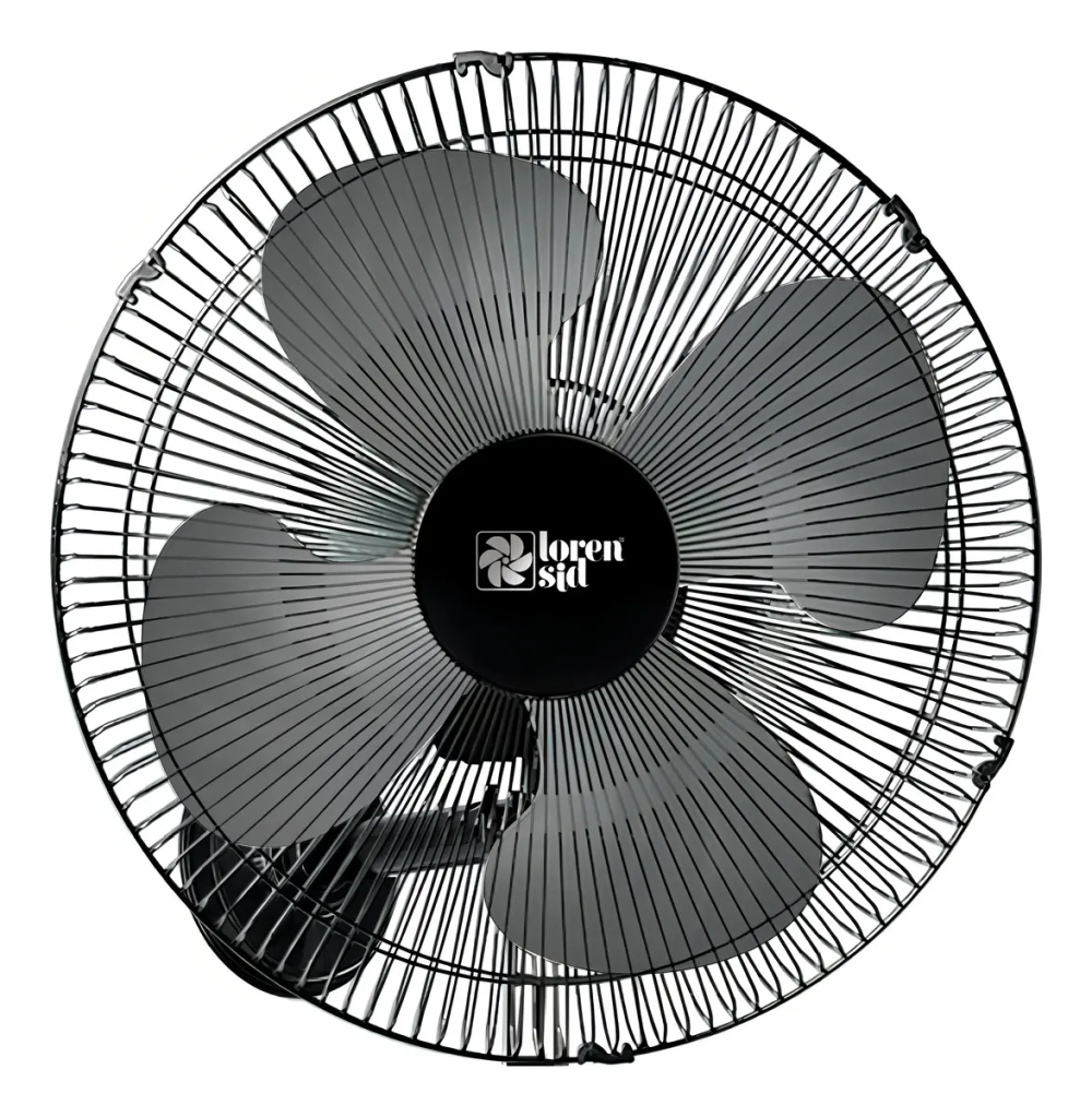Ventilador De Parede Com Controle Remoto Tufão 50cm Preto Bivolt Loren Sid