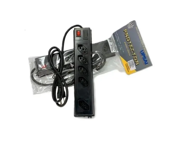 Filtro De Linha Regua Extensão 5 Tomadas Cabo 1m 127v/220v