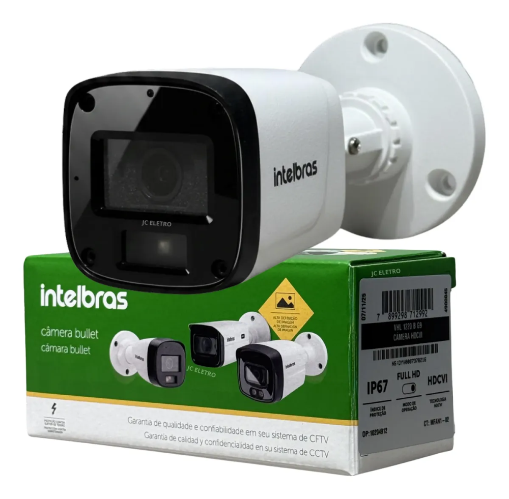 Câmera Intelbras Vhl 1220 B G8 Full Hd 1080p Ir 20m Hdcvi