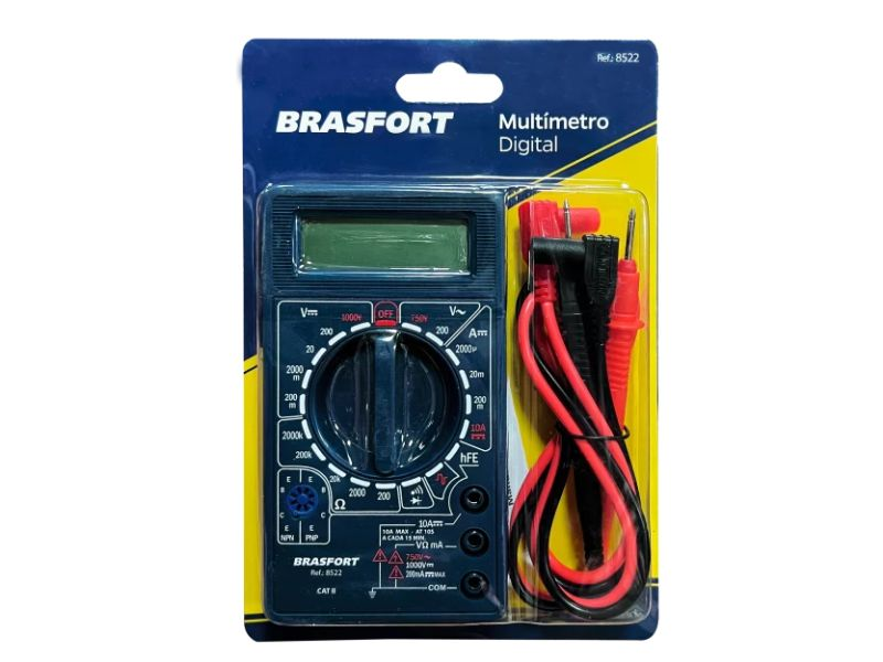 MULTIMETRO DIGITAL BRASFORT 8522