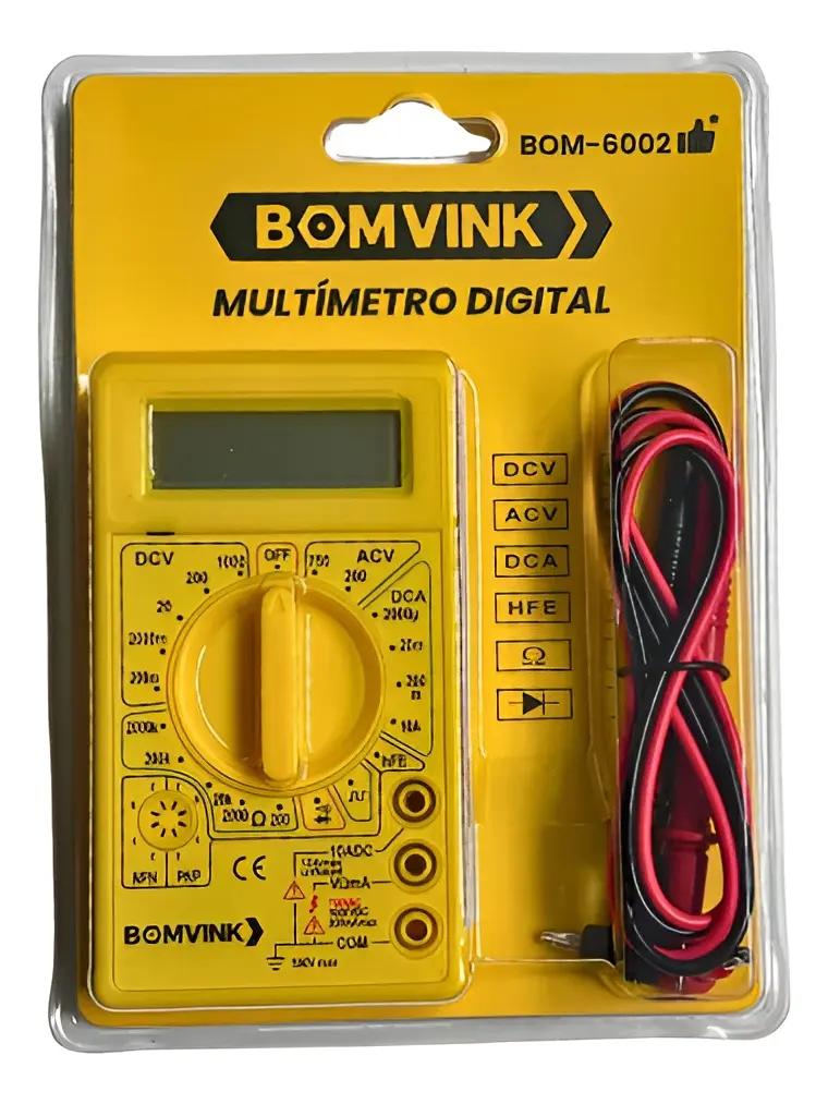 Multimetro Digital BOMVINK BOM-6002