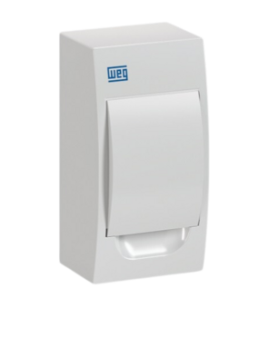 Quadro De Distribuicao Sobrepor Tampa Branca 4 Minidisjuntores - Weg