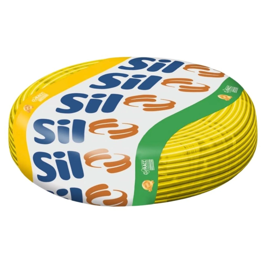 Cabo Flexível 1,5mm² 750V 100 Metros Sil Amarelo