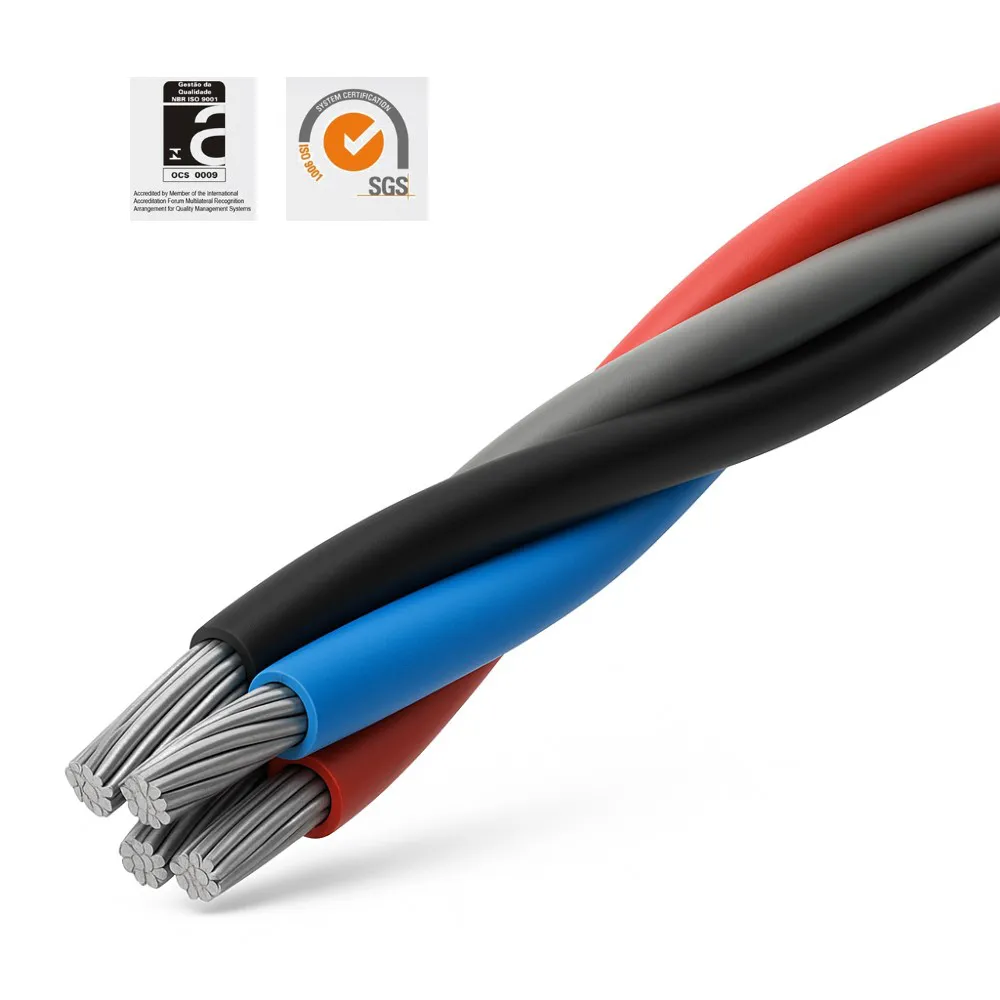 Cabo Alumínio Quadruplex 10mm 6/1Kv Neutro Isolado Neocable