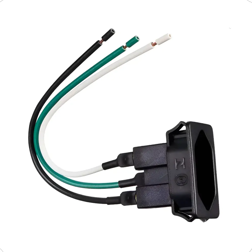 Tomada P/painel Tpa2-3 10a C/rabicho Preto