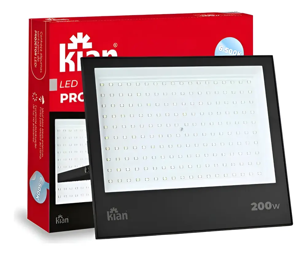 Refletor Kian Ip66 Alta Potência Branco Frio Econômico e Externo