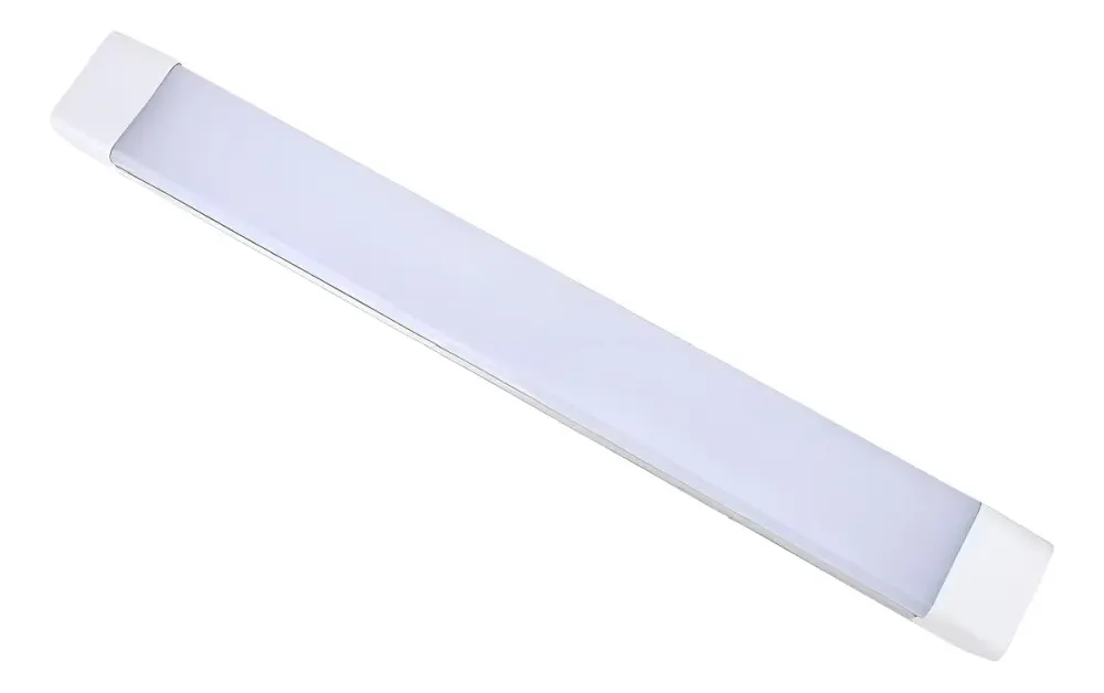 Luminária Teto LED Linear 120cm 80W Branco-Frio Bivolt